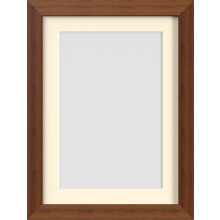 (Dark Teak, 16x12" for A4 image) MODERN Photo Picture Poster Frames with Quality Ivory Mount