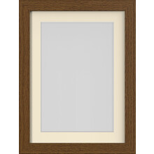 (Darkbrown, 7x5" for 6x4" image) MODERN Photo Picture Poster Frames with Quality Ivory Mount