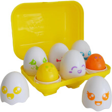 Toomies Hide and Squeak Eggs Baby Toy - Baby Box of Big Eggs with 3 Squeak Chicks