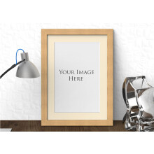 (10x8" for 8x6" image, Pine) Photo Picture Frames Ivory Mounts Wall Hang/Stand All Sizes Wooden Art Deco A4