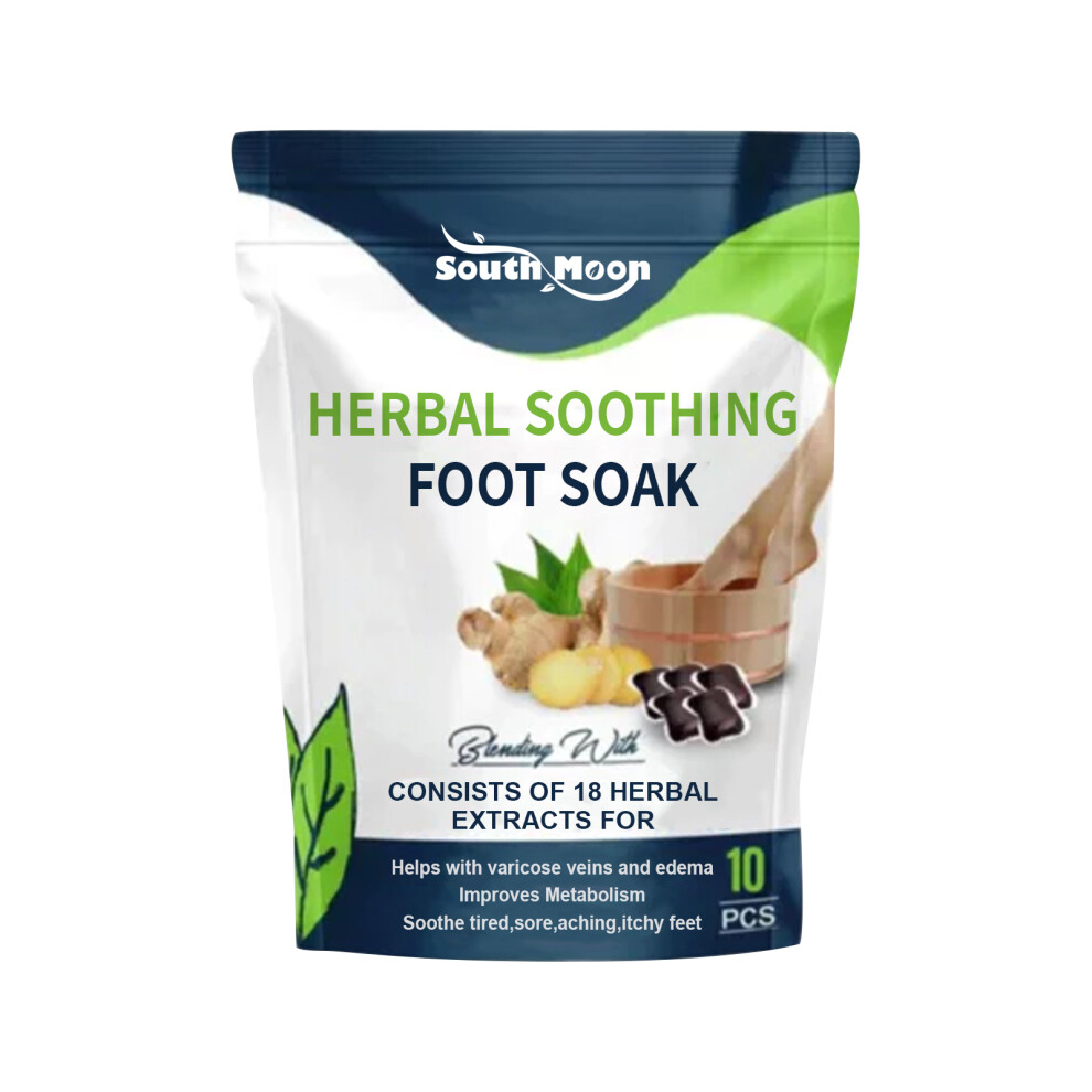 South Moon Herbal Foot Bath Kit Body Skin Massage Firming Foam Foot Gel Treatment Foot Bath Kit