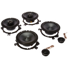 Ensemble: Pair Alpine Sps-610c 6,5" Haut-parleurs de voiture 2 voies + Alpine Sps-610 6,5" Haut-parleurs coaxiaux