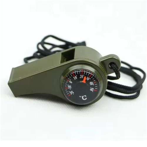 3 in 1 Emergency Survival Whistle Compass Thermometer