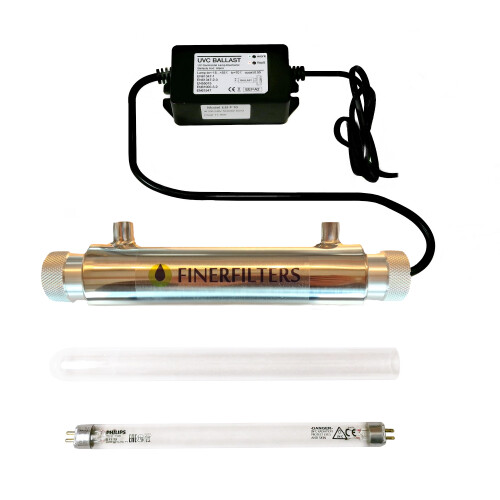 Finerfilters 1/4" UV Steriliser System 11 Watts - 4 Litres Per Min