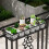 Living And Home Hanging Railing Planter Flower Pot Holder 3