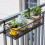 Living And Home Hanging Railing Planter Flower Pot Holder 2