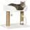 PawHut PawHut Cat Tree Tower Scratcher with Bed for Indoor Cats, White 9