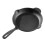 Living And Home Round Cast Iron Skillet Frying Pan with Handle 3