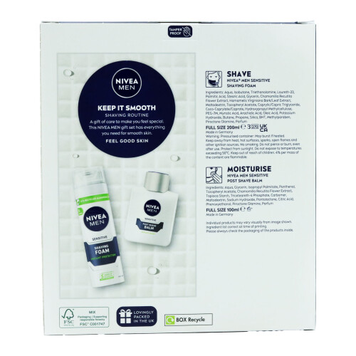 NIVEA Nivea Men Keep It Smooth Sensitive Duo Shaving Set 1