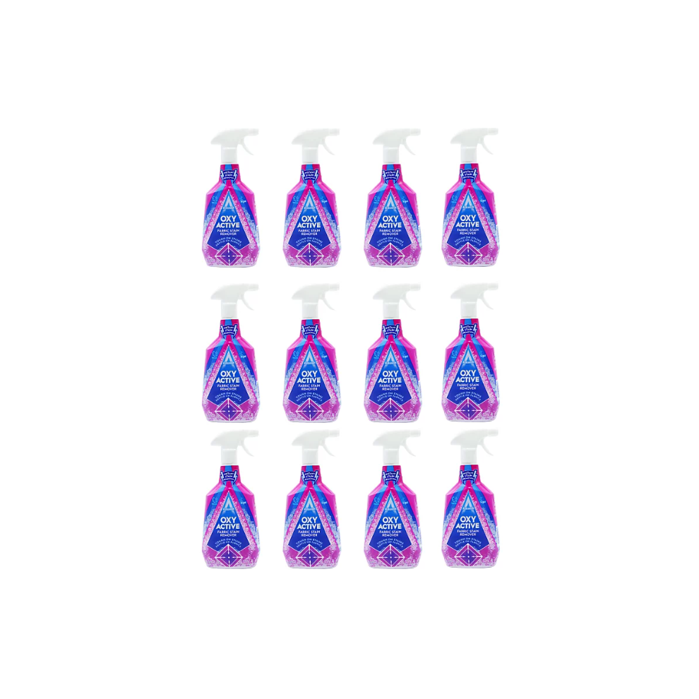 Astonish Oxy Active Fabric Stain Remover Trigger Spray Vegan Friendly 12 x 750ml
