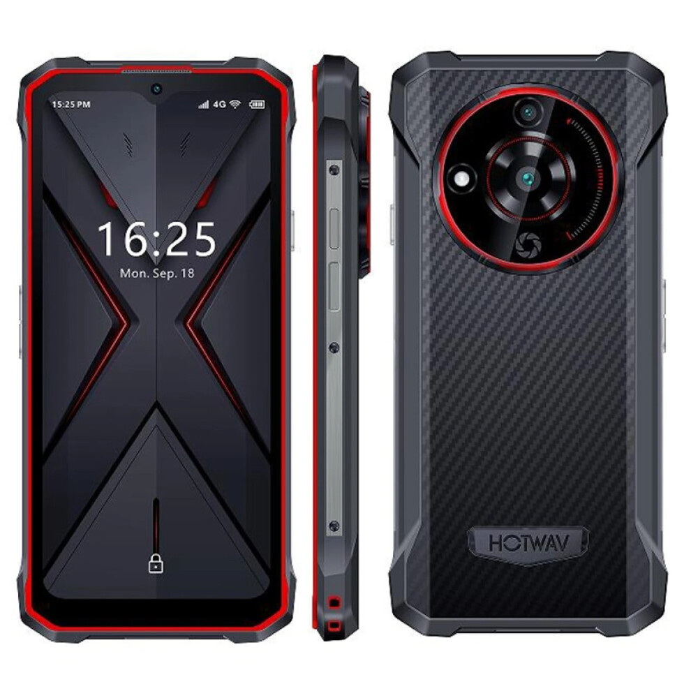 (Red) Hotwav T7 Rugged Smartphone 4Gb+128Gb Red 735179550864