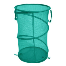 (Green)Dirty Clothes Basket with Handle Large Capacity Easy Access Breathable Versatile Laundry Hamper