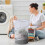 (DarkBrown)Dirty Clothes Basket with Handle Large Capacity Easy Access Breathable Versatile Laundry Hamper 2