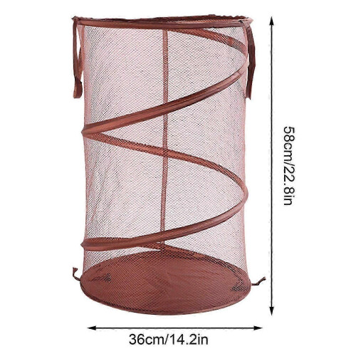 (White)Dirty Clothes Basket with Handle Large Capacity Easy Access Breathable Versatile Laundry Hamper 1