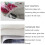 (110 x 34 cm,Solid Grey)Upgraded Scorch Resistant Printed pattern Ironing Board Cover Replacement with Drawstring and 2 Bonus Thickened Pads 3