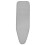 (110 x 34 cm,Solid Grey)Upgraded Scorch Resistant Printed pattern Ironing Board Cover Replacement with Drawstring and 2 Bonus Thickened Pads 1