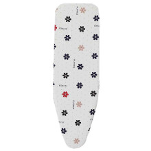 (110 x 34 cm,Cartoon Flower)Upgraded Scorch Resistant Printed pattern Ironing Board Cover Replacement with Drawstring and 2 Bonus Thickened Pads