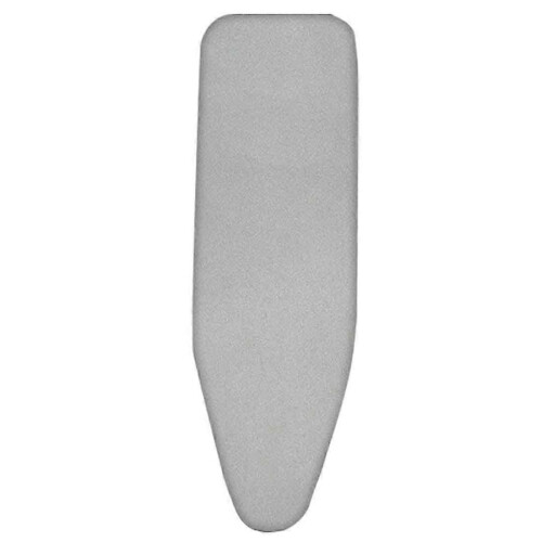 (91 x 31 cm,Solid Grey)Upgraded Scorch Resistant Printed pattern Ironing Board Cover Replacement with Drawstring and 2 Bonus Thickened Pads