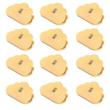 (yellow)12 Pack Large Chip Bag Clips Food Bag Clips Plastic Heavy Seal Grip