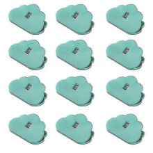 (green)12 Pack Large Chip Bag Clips Food Bag Clips Plastic Heavy Seal Grip