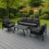 (Grey) Composite WPC Decking Boards x 5 Embossed Woodgrain 12
