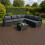 (Brown) Composite WPC Decking Boards x 5 Embossed Woodgrain 3