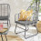 NEO (Grey) Neo 4 Piece Wicker Bamboo Style Garden Set 4