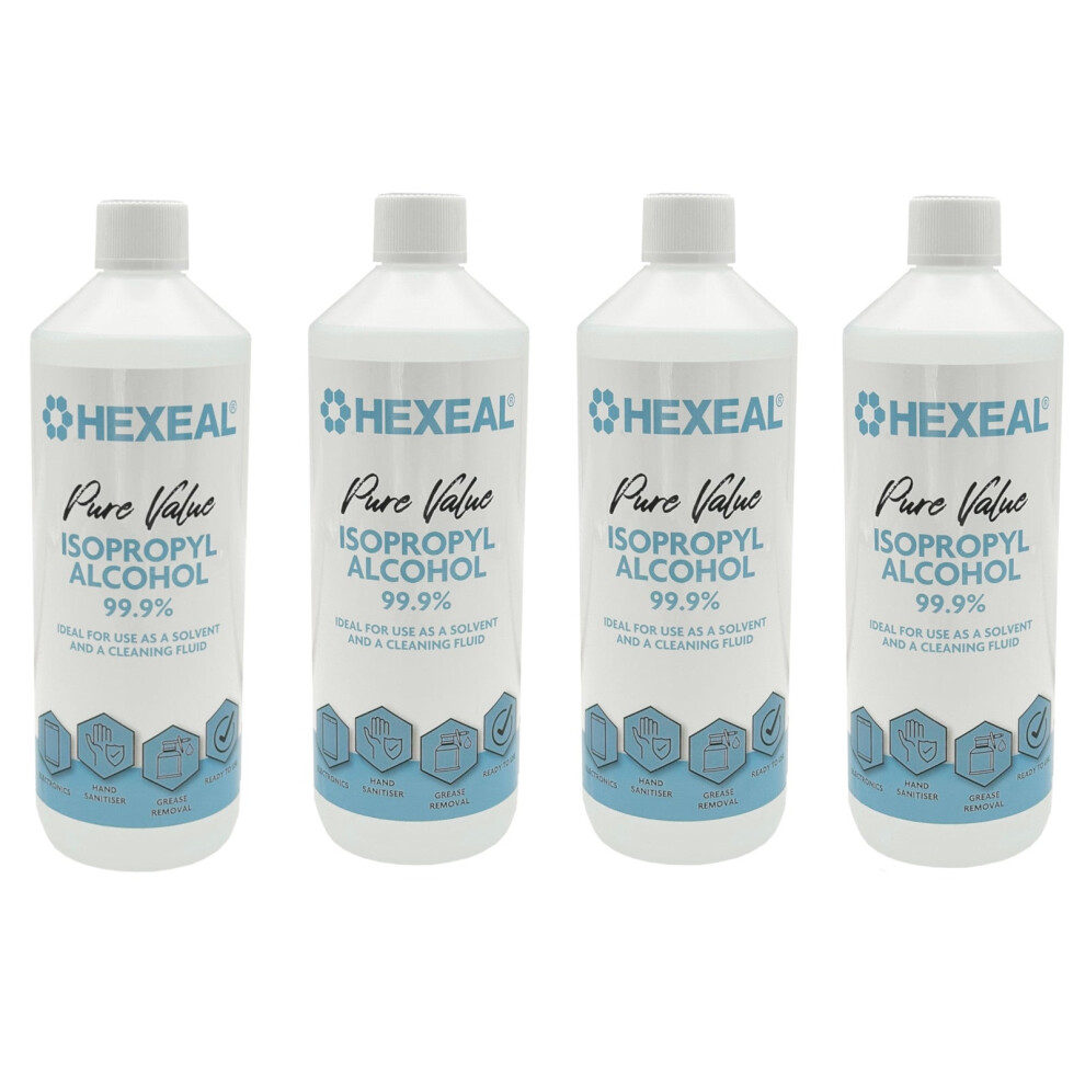 Hexeal Pure Value 99.9% Isopropyl Alcohol 4L – Disinfect, Sanitising & Cleaning