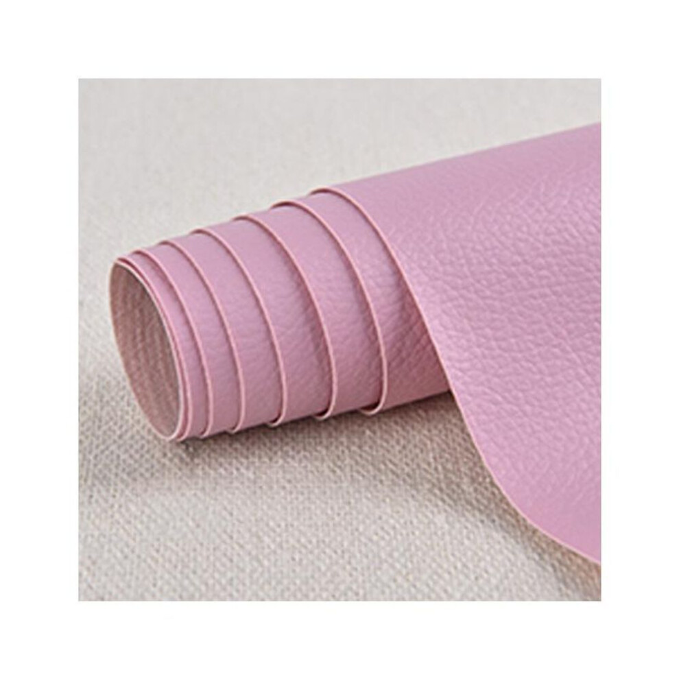 (pink, 100*137cm/39.37*53.94inch) 50x137cm/100x137cm Pu Leather Self Adhesive Fix Subsidies Simulation Skin Back Since The Sticky Rubber Patch Leather Sofa Fabrics