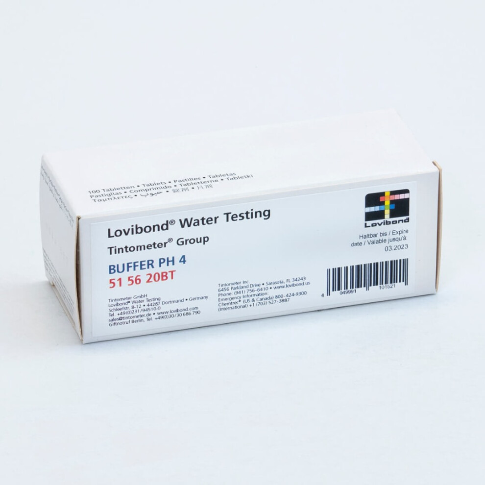 Lovibond Buffer Tablets pH4