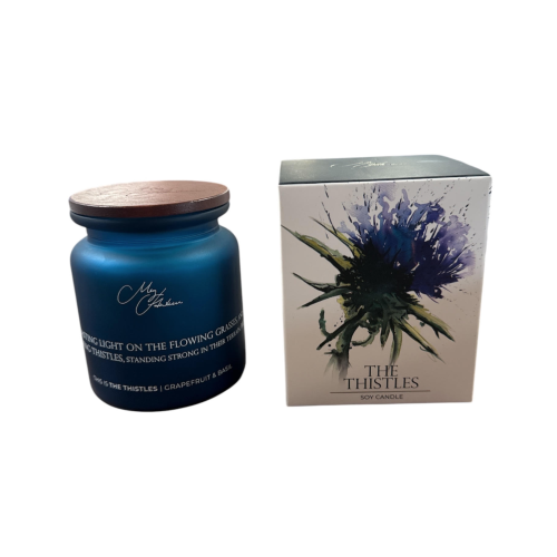 'The Thistles' Thistles Design Candle