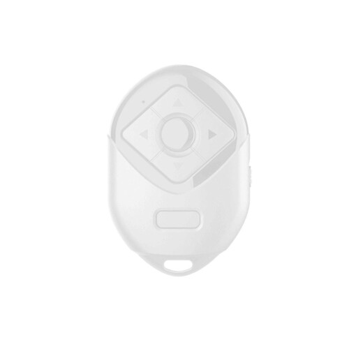 (white)Bluetooth Remote Control for iPhone & Android, TIKTok Page Turner Play/Pause Camera Shutter Remote Control, 6 Buttons