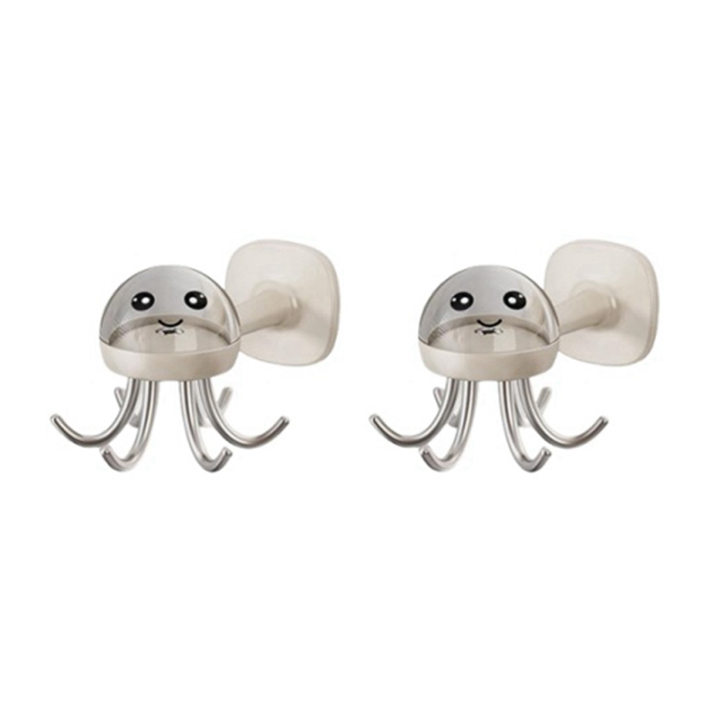 Multifunctional Kitchen Hooks 360 Rotation Octopus Shaped Non-Marking Adhesive In Bathroom B 4852394680025