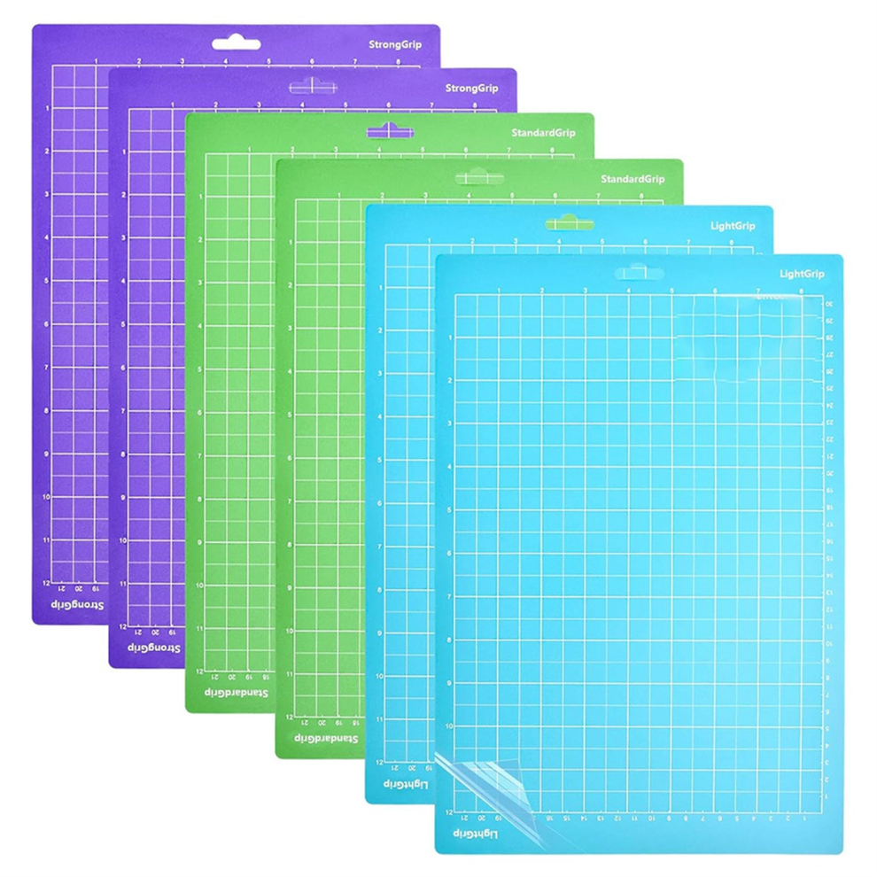 6-pack snijmat voor Joy Xtra, 8,5 x 12 inch zelfklevende matten voor hobby's, 2 lichte grips, standaard sterke grips