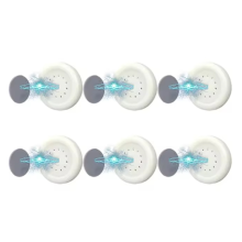 Magnetische Haken, Wandhalterung, Anti-Verlust-Magnet-Aufbewahrungshalter für Fernbedienung, Kühlschrankaufkleber, Home-Organizer-Haken, 6 Stück