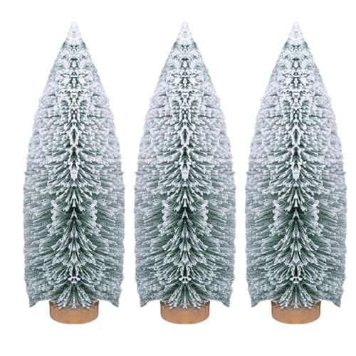 Snowflake Christmas Tree Mini Ornaments Desktop Decorations Small Items 20cm 1