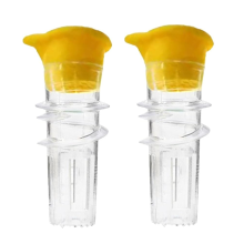 Exprimidor de limón mini, exprimidor de rosca, exprimidor manual de plástico, exprimidor compacto de jugos