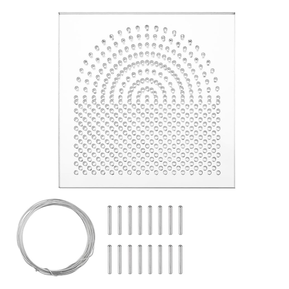 Elementi Per Piegare Il Filo, Quadrati, 10X10 Cm, In Acrilico, Per Avvolgere Il Filo, Organizer Per Filo Interdentale Con Pioli In Metallo