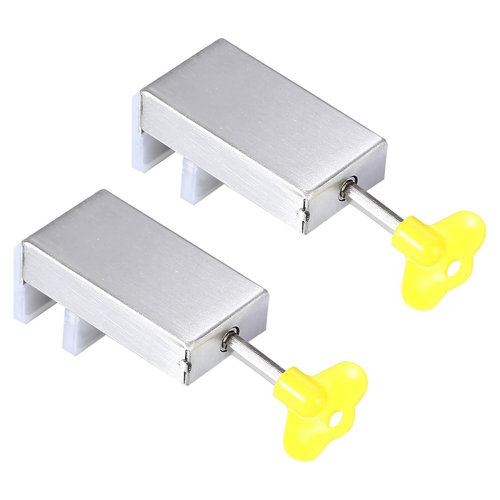 2PCS Adjustable Window Security Locks Limiters for Position Stopper Child Safe Sliding