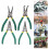 4 Piece Circlip Pliers Set, Includes Snap Circle for Mini Internal & External Use, Straight Bent Tips 3