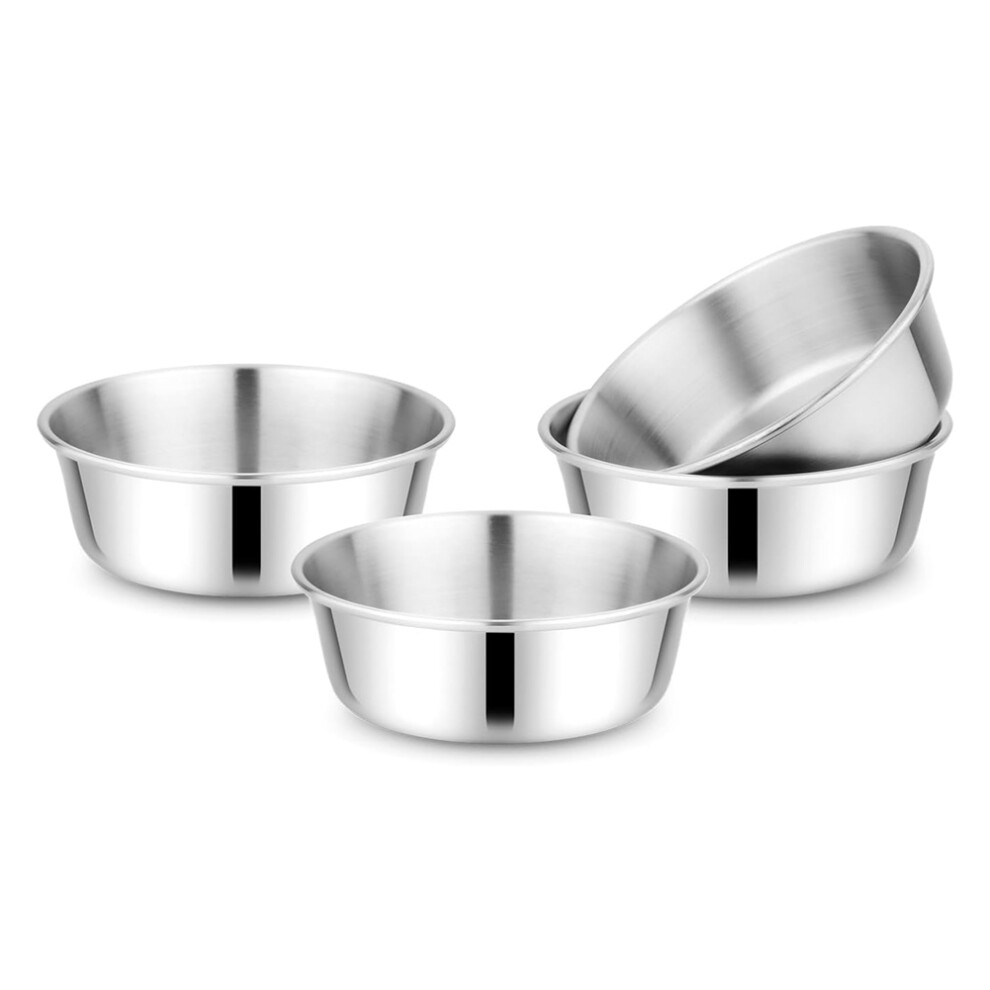 Torribaly Children's Stainless Steel Bowl Set Bowls 304 18/8 10 Ounces Dishwasher Safe 4Pack