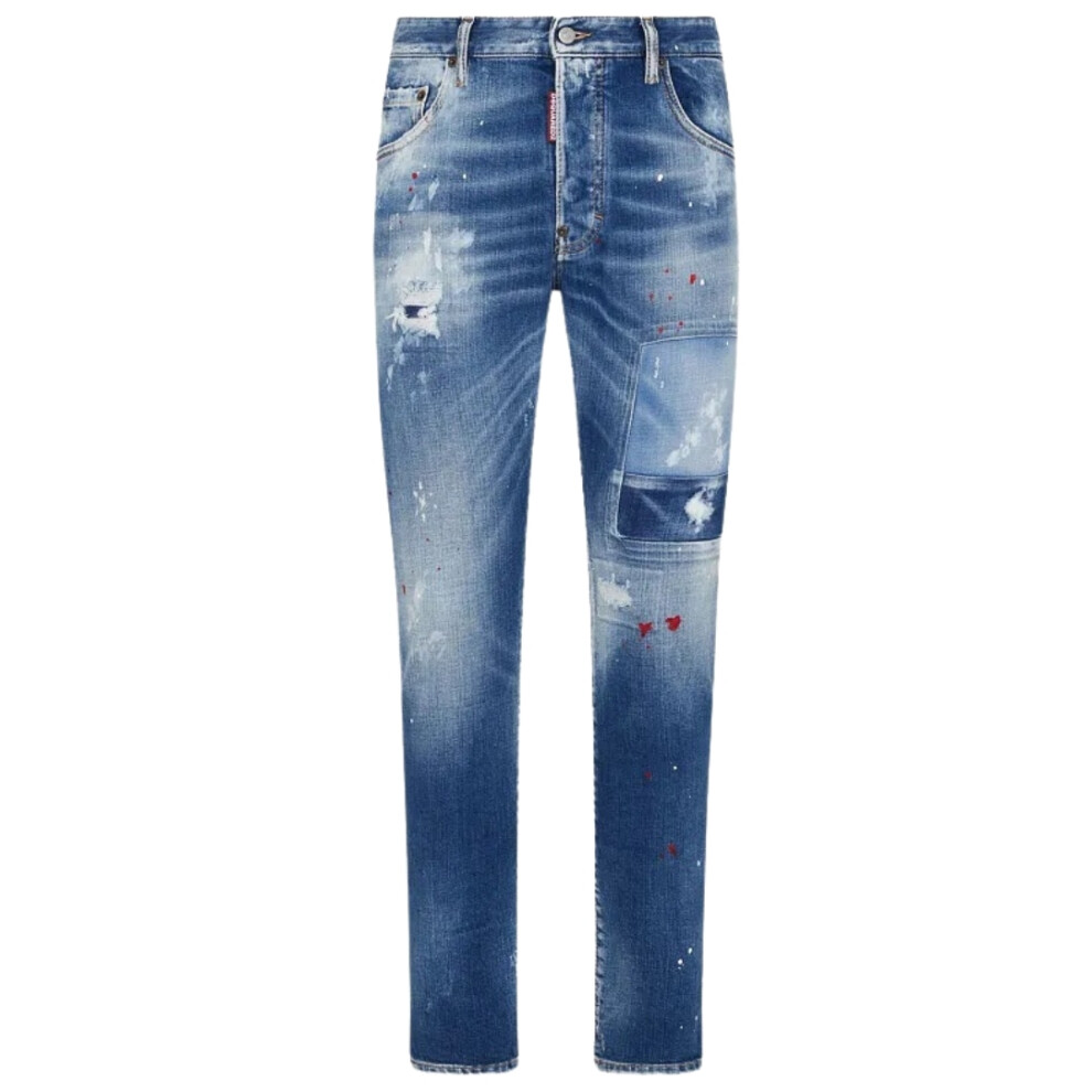 (W34 L30) Dsquared2 Skater Jean Blue Wash Jeans