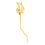 Support de musique portable, support de lecture, support de saxophone (version courte) doré 11