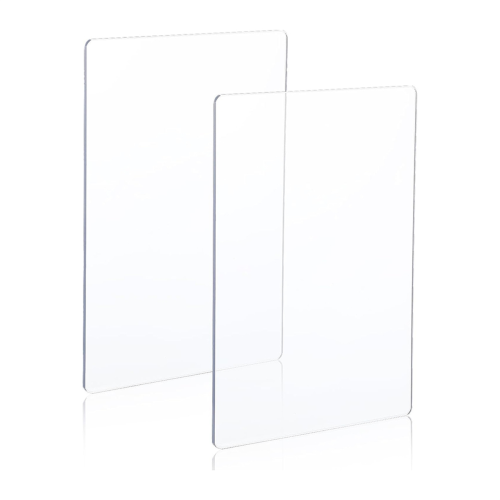 2 Packs Transparency Acrylic Cutting Pads, Die Plates Clear Thick Pads for Work 1