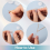 60 Pcs Self Adhesive Ceiling Hooks, Clear Sticky Hooks for Hanging, Removable Sticker No Drill Hook 6