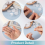 60 Pcs Self Adhesive Ceiling Hooks, Clear Sticky Hooks for Hanging, Removable Sticker No Drill Hook 5