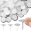 60 Pcs Self Adhesive Ceiling Hooks, Clear Sticky Hooks for Hanging, Removable Sticker No Drill Hook 1