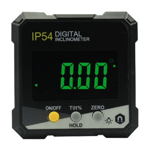 Inclinometer Digital LCD Box Angle Meter for Woodworking Construction IP54 Waterproof with Backlight
