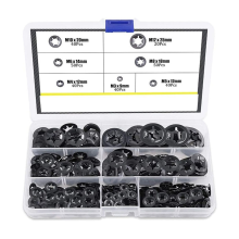 280 STÜCKE Lager Klemmscheibe Sicherungsring Blume Push-Lock Verschluss Kombination Kit Schnell M3-M12