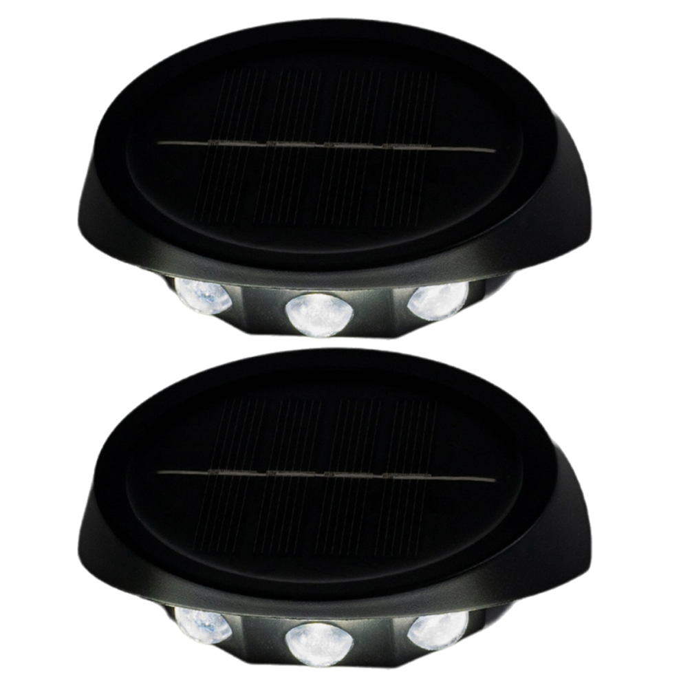 Zonne-Buitenverlichting, Tuinmuur, Trapleuningen, Decoratieve Verlichting, Wit Licht-image